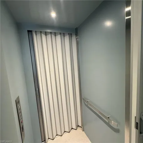 elevator in garage accessing all floors