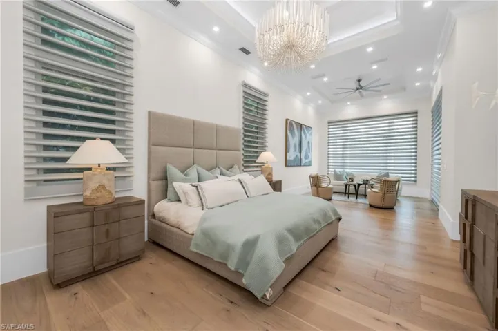 Main Bedroom with remote shades