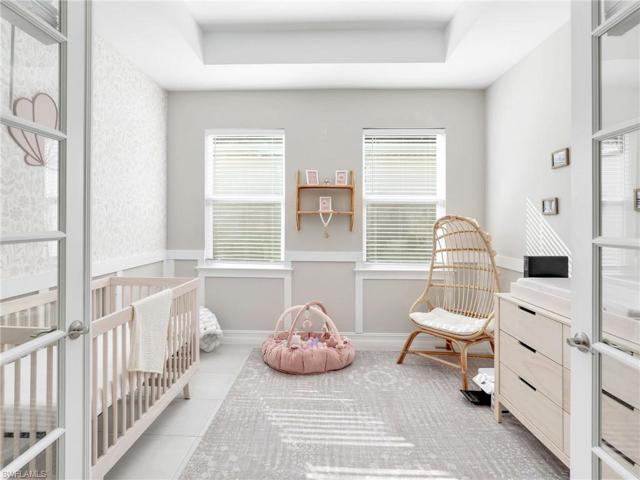 Den with french doors