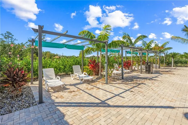 View of patio featuring a pergola