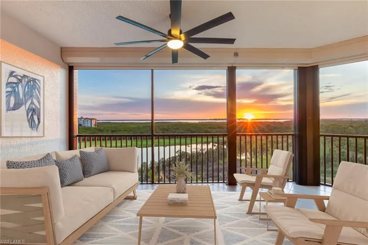 Virtually Staged Rear Screened Terrace