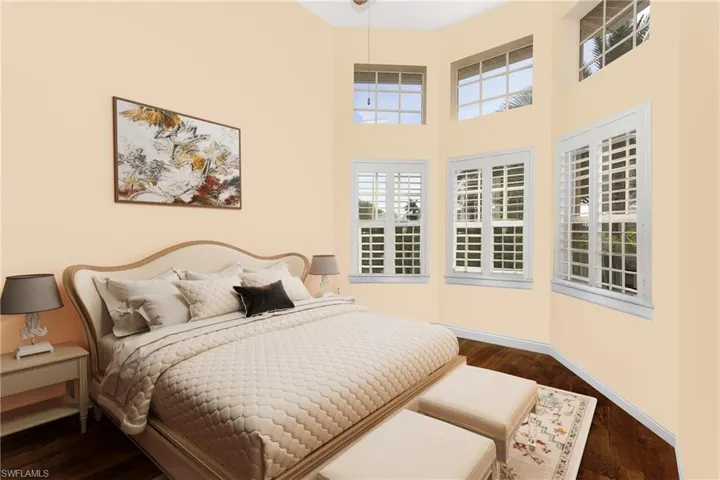 3rd Bedroom with bay window and plantation shutters