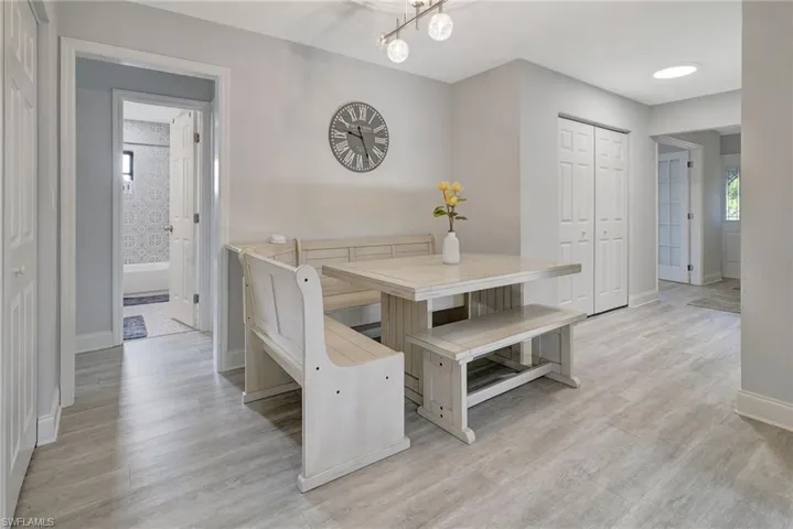 Dining room featuring light hardwood / wood-style floors