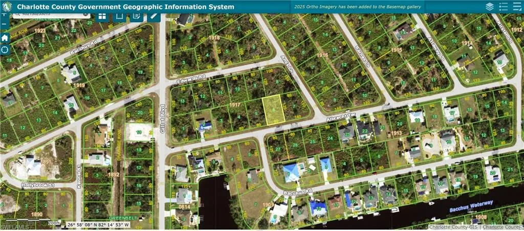 Map / location featuring property boundaries highlighted