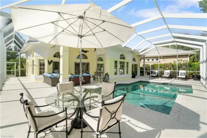Lots of outdoor living area on this lanai