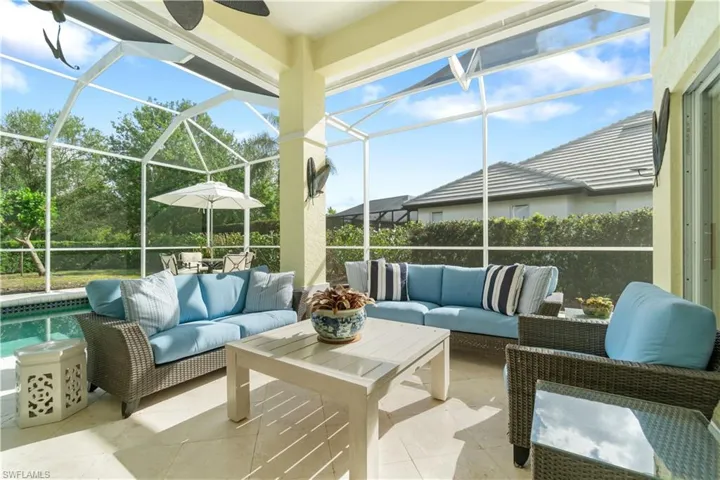 Nice covered lanai area