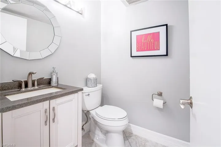 !/2 bath downstairs