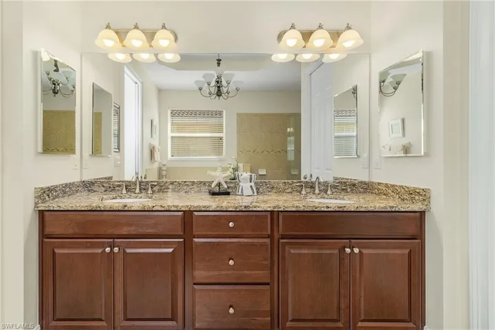 Double bowl vanity.