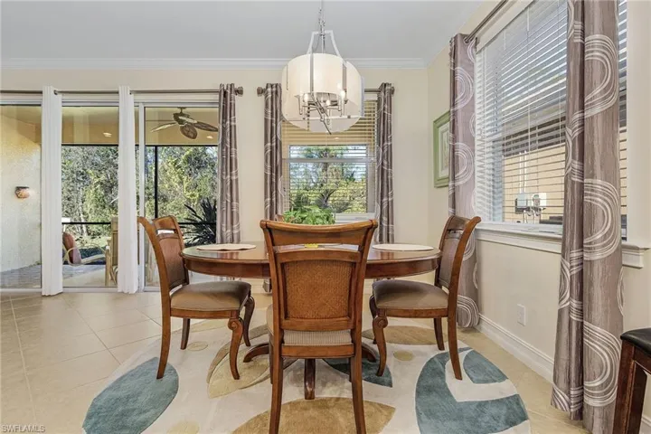 Enjoy amazing views from your dining area.