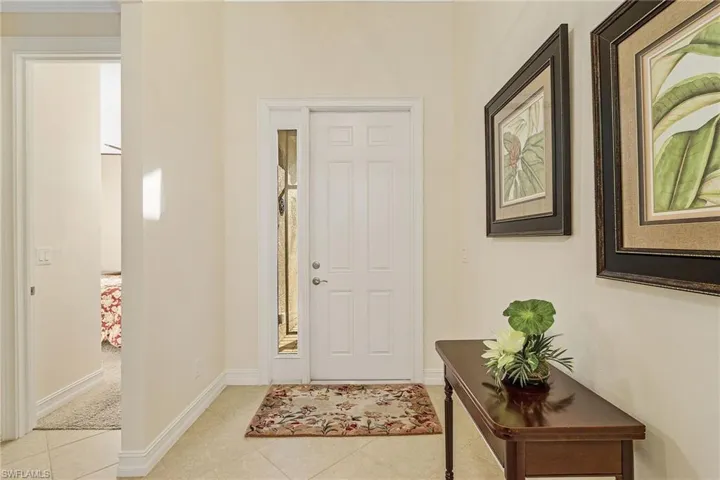 Spacious entry