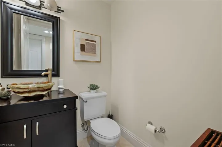 Powder Bath off the kitchen