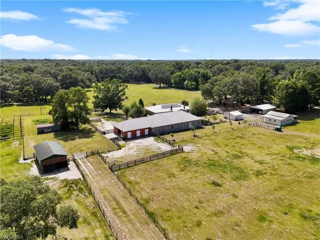 Bird's eye view with a rural view