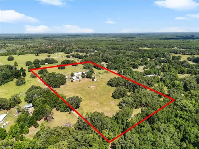 View of aerial view with approximate boundary lines
