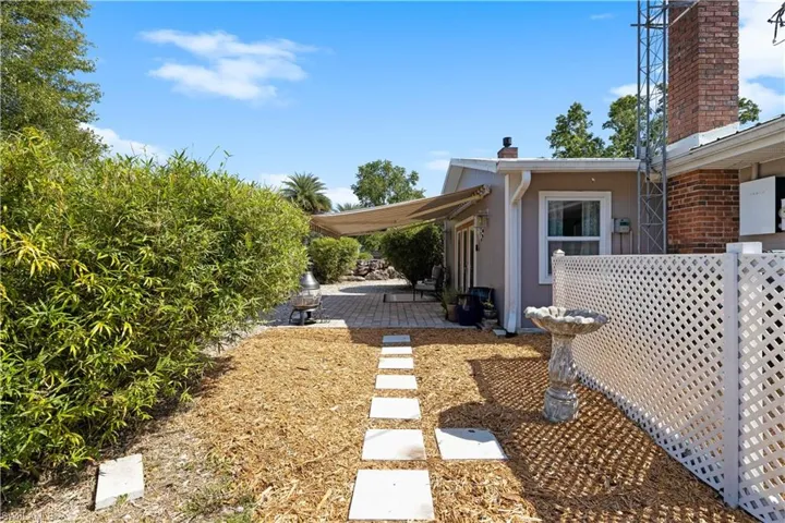 View of yard with a patio area