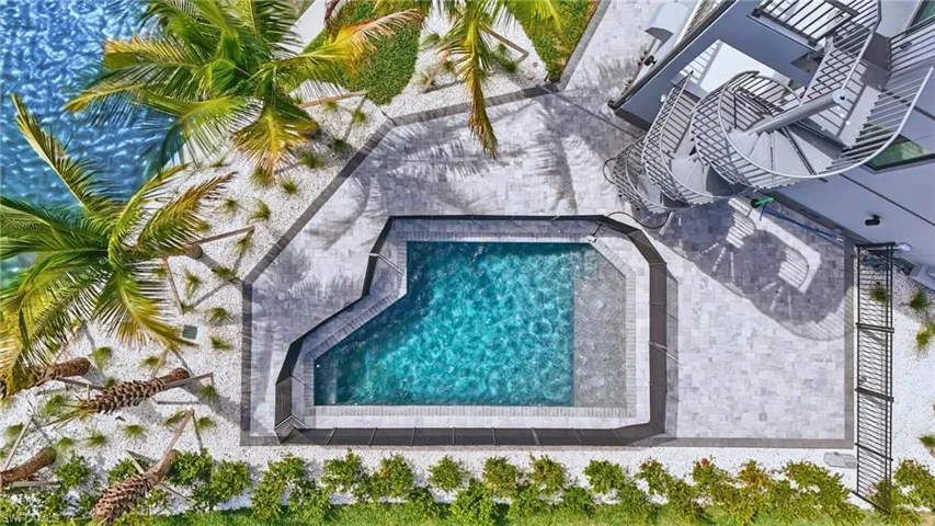 Ariel View of Community Swimming Pool - VIRTUALLY EDITED