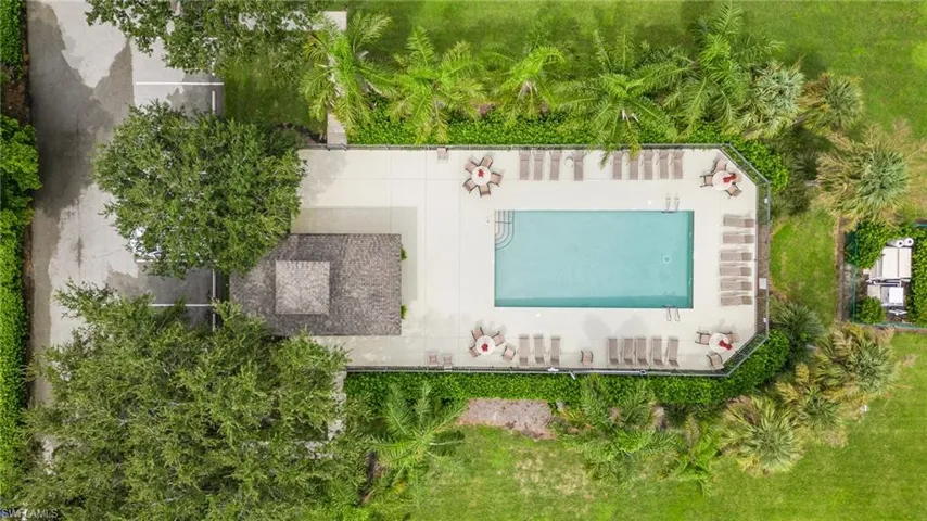 Satellite pool in neighborhood