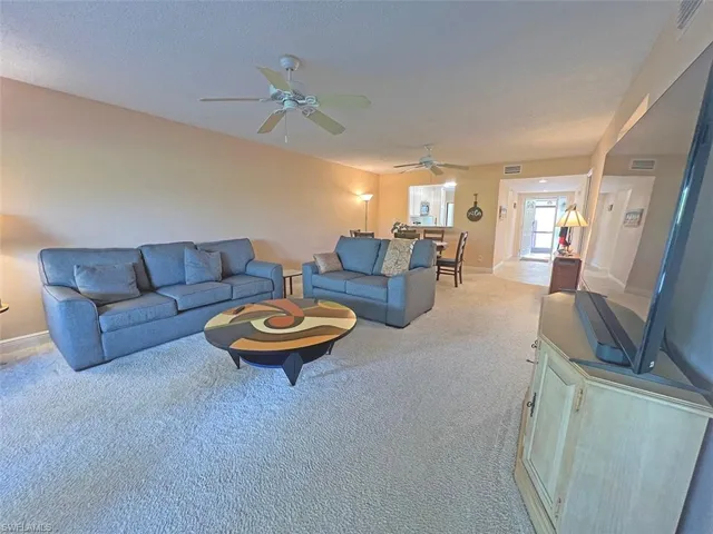 Large living space with plenty of room for full-size dining and large sofas