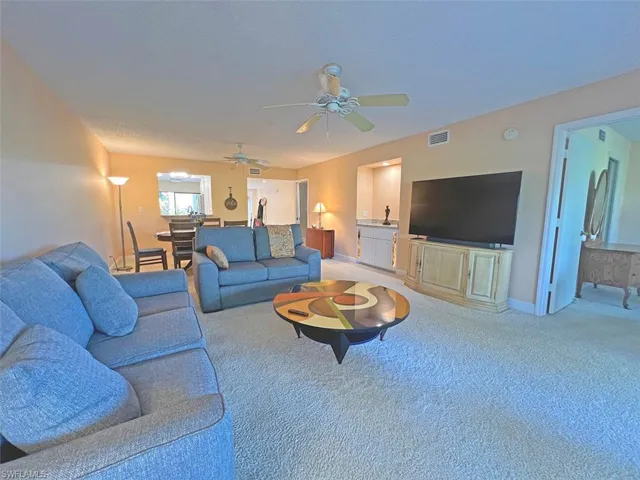 Large living space with plenty of room for full-size dining and large sofas