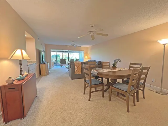 Large living space with plenty of room for full-size dining and large sofas