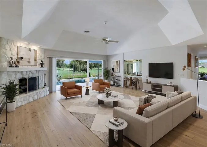 Living Room Virtual Staged
