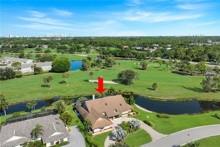 Aerial of House indicating location from Golf Course