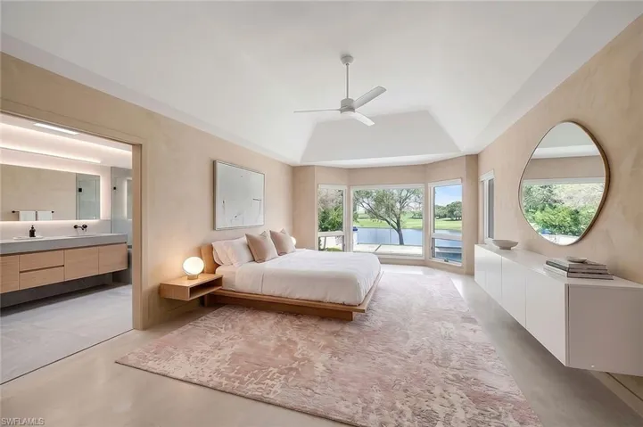 Primary Bedroom and Bathroom Virtually Staged
