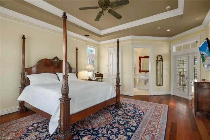 Bedroom in attached guest house