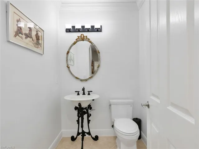 First floor half bath