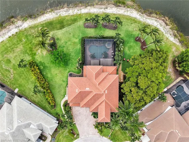 Aerial view of home - new roof in 2020