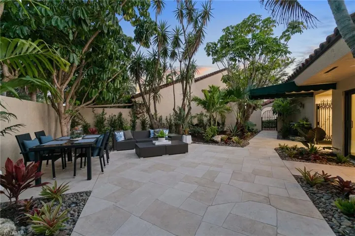 This Villa provides 2 outdoor spaces for enjoying the Florida weather.