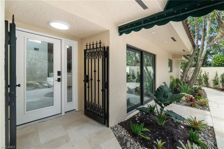 A brand new hurricane grade front door for added security