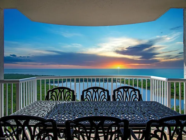 Sunset views from our private balcony