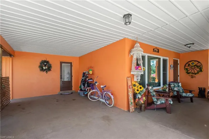 View of front patio / carport