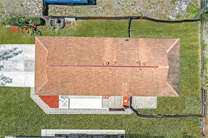 View from above of property