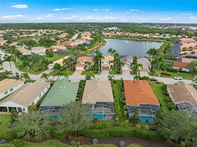 Aerial view of rear of home