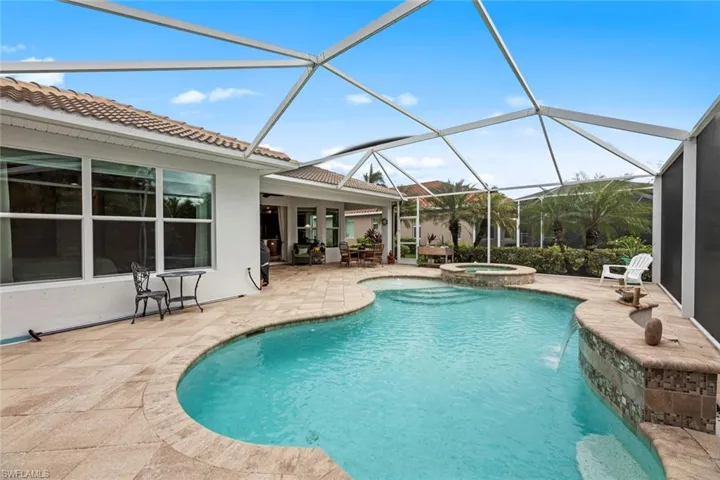 View from outside corner looking back at pool,home