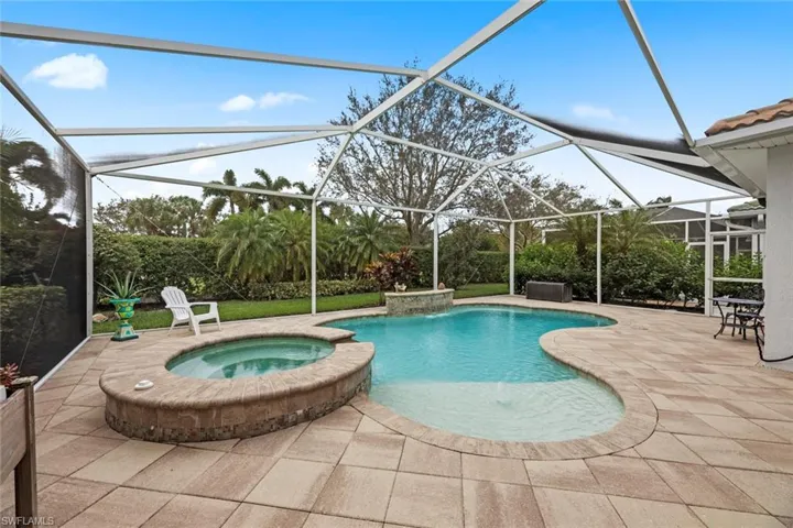 Plenty of paved area around pool for entertaining