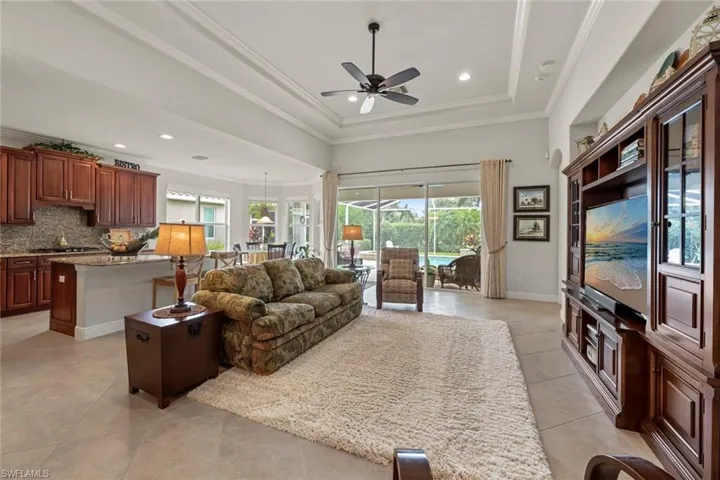 View of great room from foyer