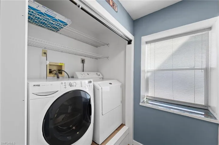Laundry area with separate washer and dryer