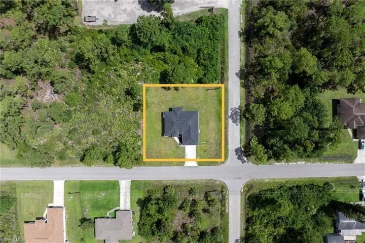 View of property location with property parcel outlined