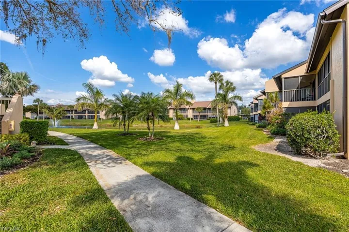 View of community with a lawn