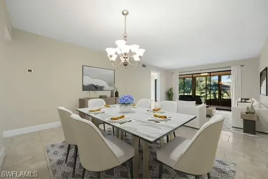 Living area with Sliders going out to covered Lanai