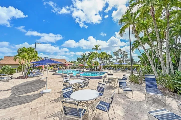 View of patio / terrace with a community pool