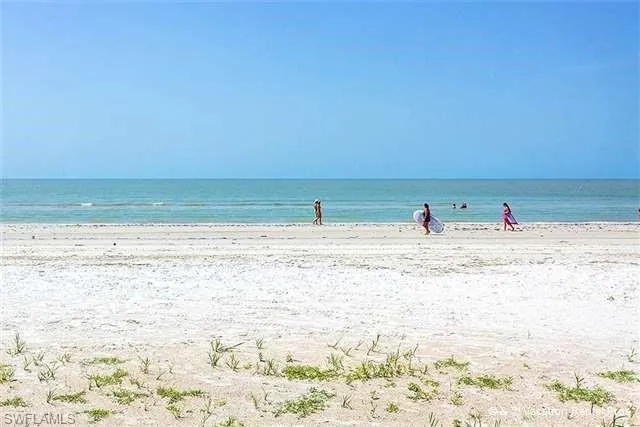 Across the street from 7 miles of sugar sand beach