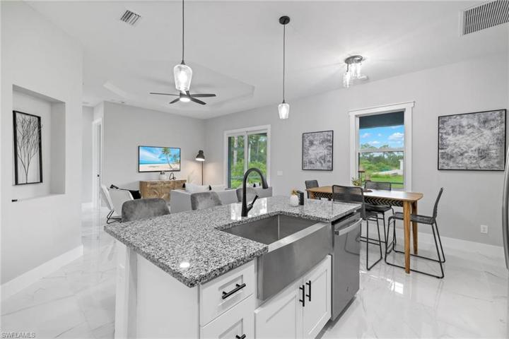 Farm sink with island kitchen