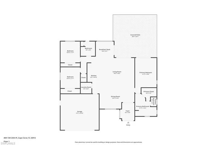 View of floor plan / room layout