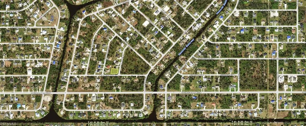 Aerial overview of property's location