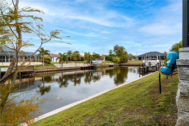 View Looking Down the Beautiful 100 Foot Wide Gulf Access Canal
