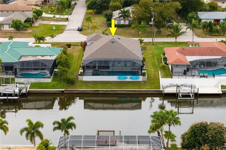 Aerial view of Back of Home