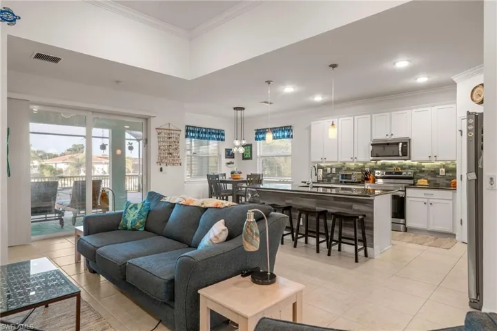 View of Living Room & Kitchen